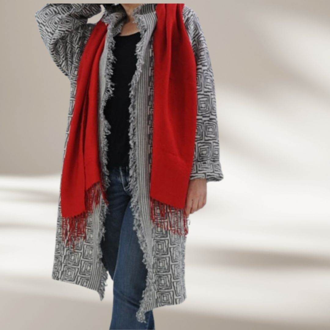 Schnittmuster Mantel Silva | Cardigan - A4-/Großformatdatei - Sewando