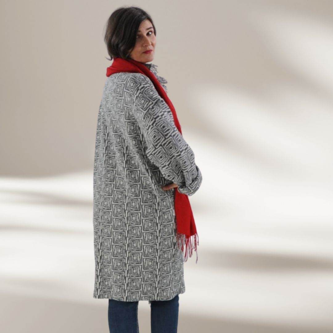 Schnittmuster Mantel Silva | Cardigan - A4-/Großformatdatei - Sewando