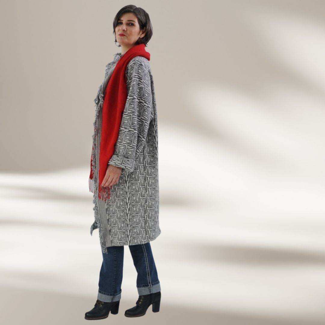 Schnittmuster Mantel Silva | Cardigan - A4-/Großformatdatei - Sewando