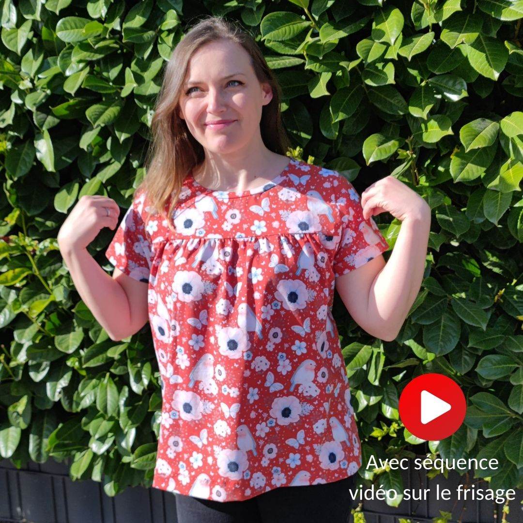 Schnittmuster Shirt Leoni Gr. 34-54 für Nähanfänger - Sewando