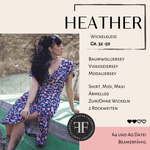Schnittmuster und Ebook Wickelklei Heather, Gr. 32-50 - Sewando
