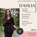 Schnittmuster und Ebook Shirt Dahlia, Gr. 32-50 - Sewando