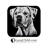 NEU Stickdatei Dogo Argentino "Brenda" - realistisch - FÜR DUNKLE STOFFE