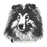 Stickdatei Border Collie "Ian" - realistisch - FÜR HELLE STOFFE
