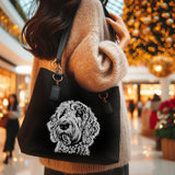Stickdatei Golden Doodle "Camilla - realistisch - FÜR DUNKLE STOFFE