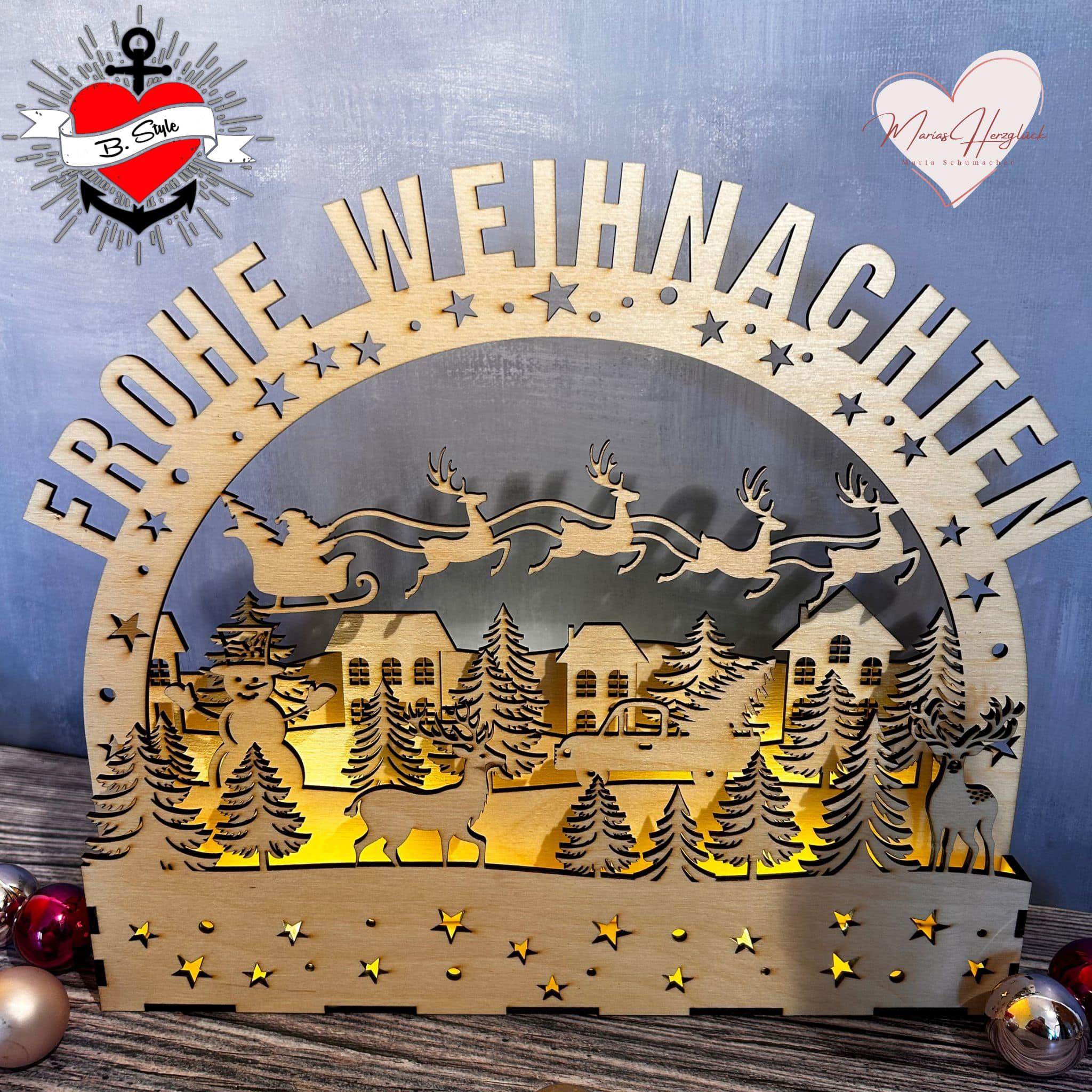 *Schwibbogen* Plotter- und 3mm Laserdatei - Sewando