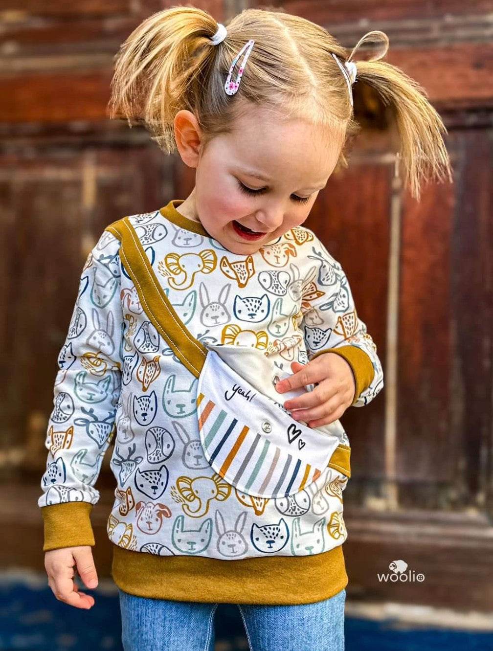 KOMBI E-Book Bauchtaschenhoodie Gr. 68 - 140 - Sewando