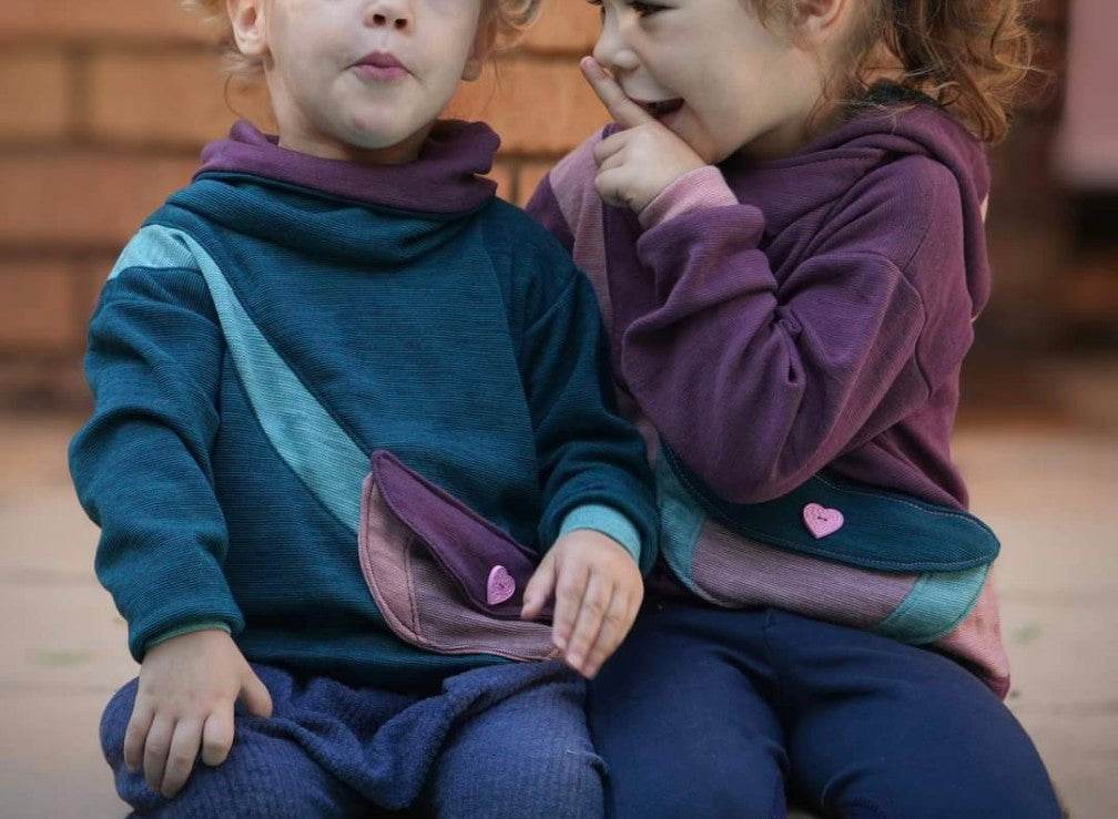 KOMBI E-Book Bauchtaschenhoodie Gr. 68 - 140 - Sewando