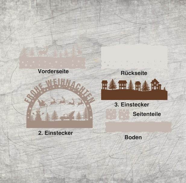 *Schwibbogen* Plotter- und 3mm Laserdatei - Sewando