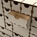 *3 mm 24 Schubladen Kästchen (Adventskalender)* Laserdatei - Sewando