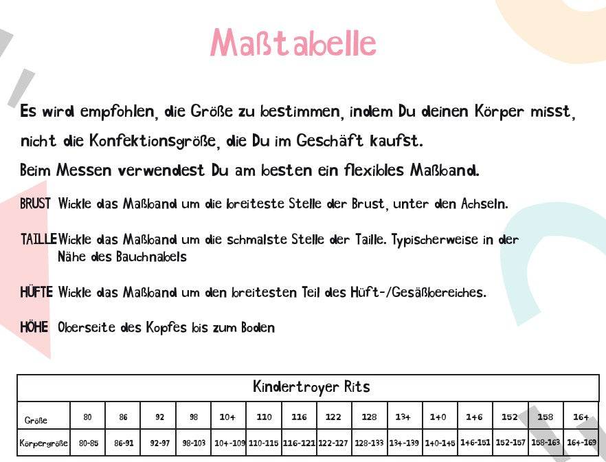Schnittmuster Troyer Lille Rits Gr. 80-164 - Sewando