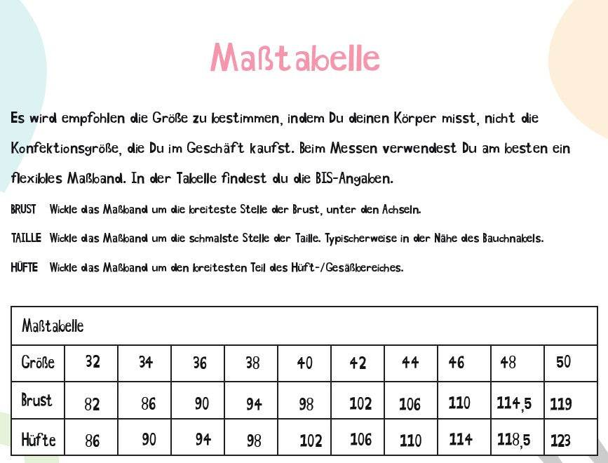 Schnittmuster Kleid Ogen Gr. 32-50 - Sewando