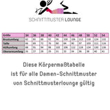 Schnittmuster ZIA-Bluse mit besonderem V-Ausschnitt und Ärmelvariationen Gr. 34-54 - Sewando