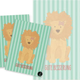 Löwe „Gute Besserung“ – Digitales Karten-Design - Sewando