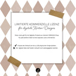 Limitierte Kommerzielle Lizenz für digitales Karten-Designs von Andrea Liesert - Sewando