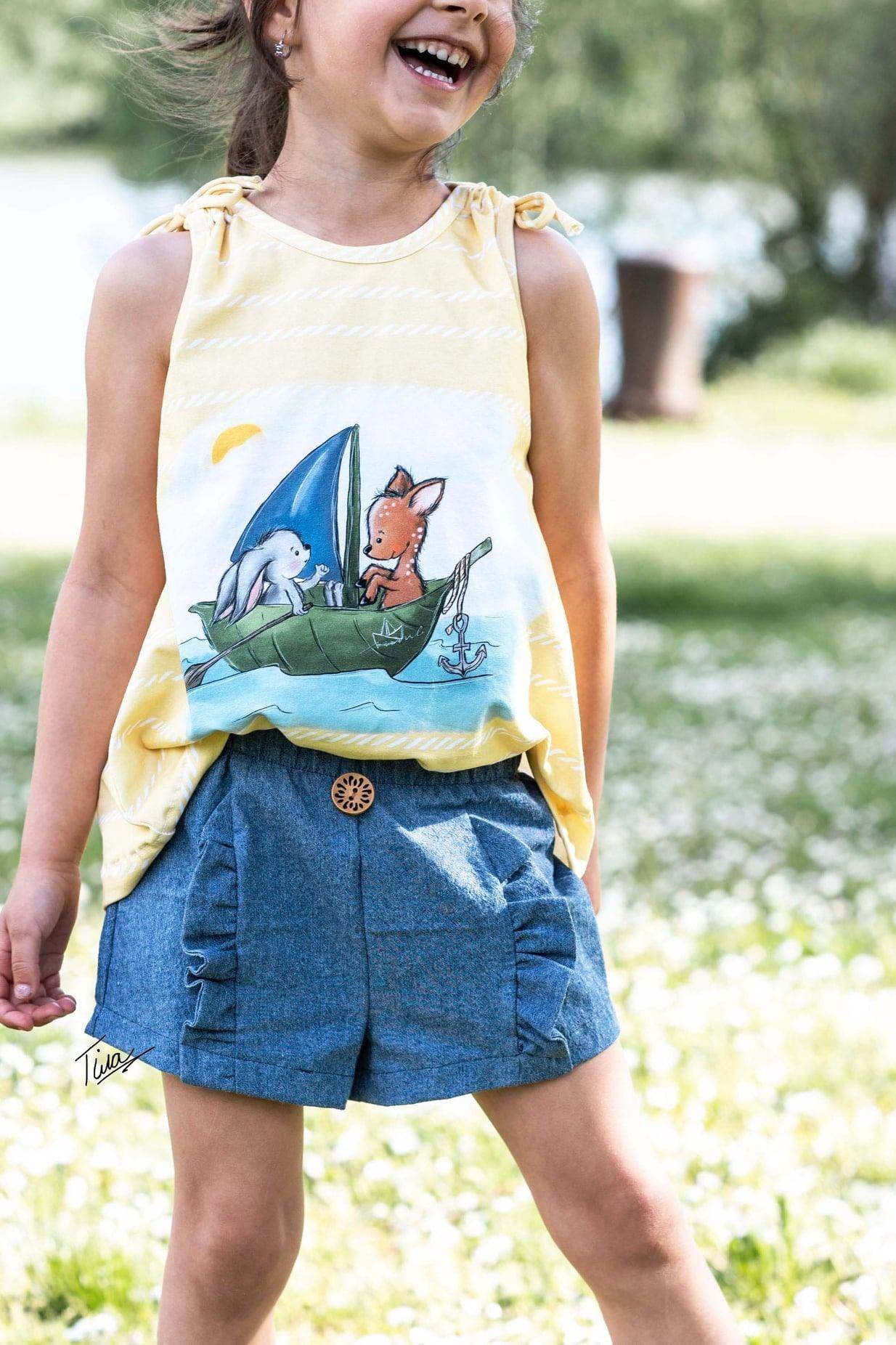 Schnittmuster Shorts Cherimoya Kids Gr. 104-158 - Sewando