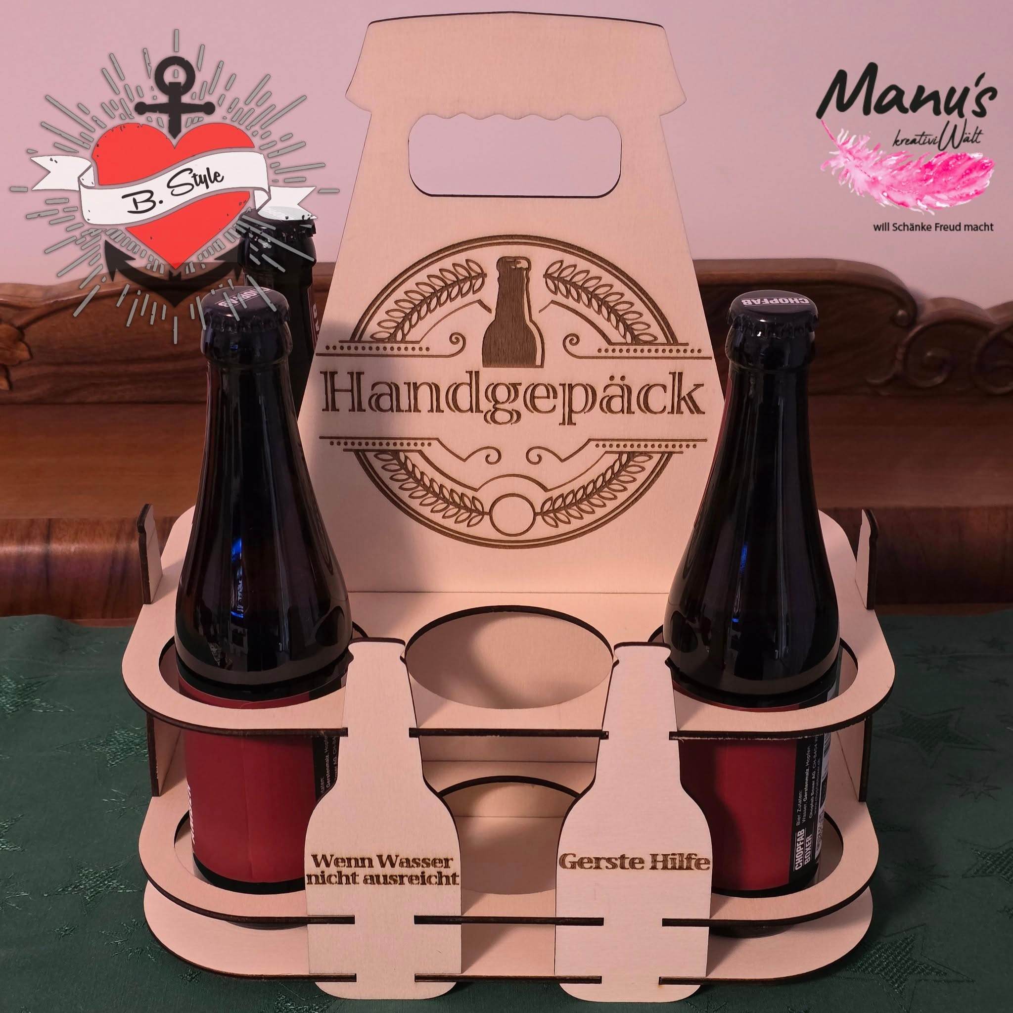 *3&4 mm Sixpack und Bieretiketten* Laserdatei - Sewando