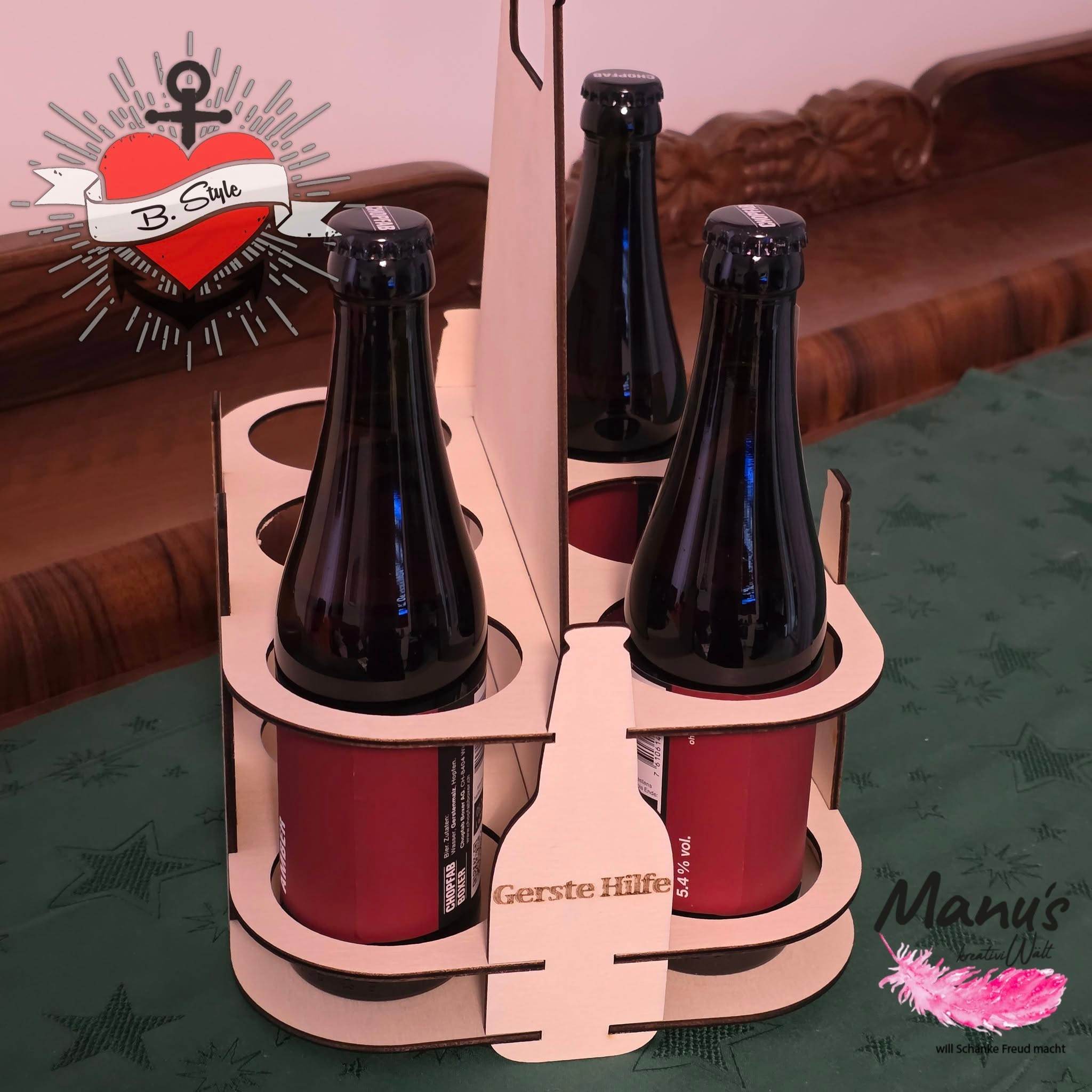 *3&4 mm Sixpack und Bieretiketten* Laserdatei - Sewando