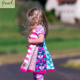 Schnittmuster Kleid / Ballontunika "Sidecutkleid" Gr. 74 - 164 inkl. Puppenschnitt