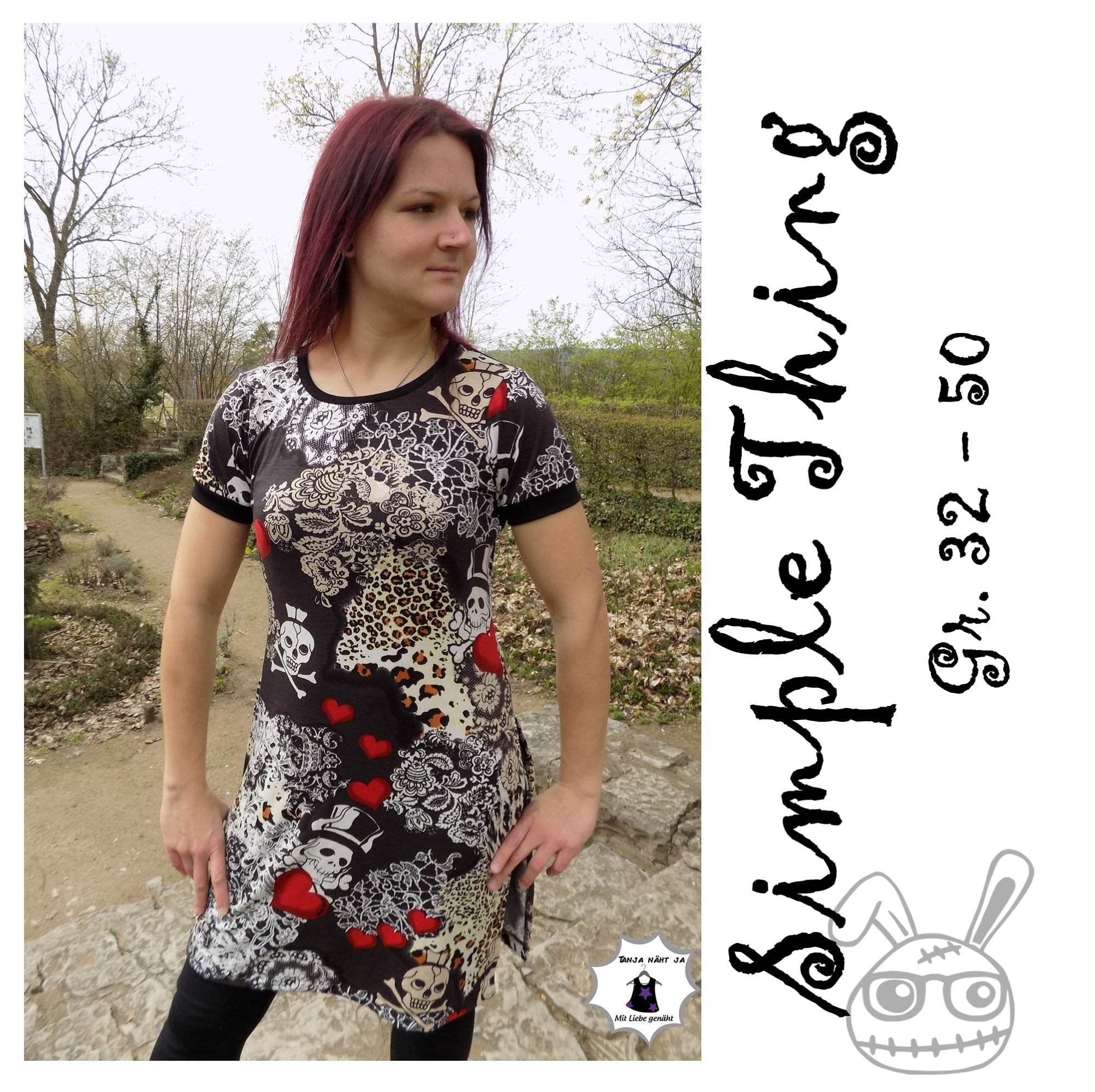 Schnittmuster Simple Thing Longshirt, Kleid Damen Gr. 32-50 - Sewando