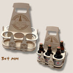 *3&4 mm Sixpack und Bieretiketten* Laserdatei - Sewando