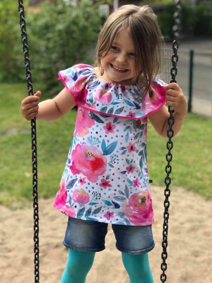 Happy Waves - Gr 74-164 - T-Shirt + Tunika + Maxikleid Schnittmuster - Sewando