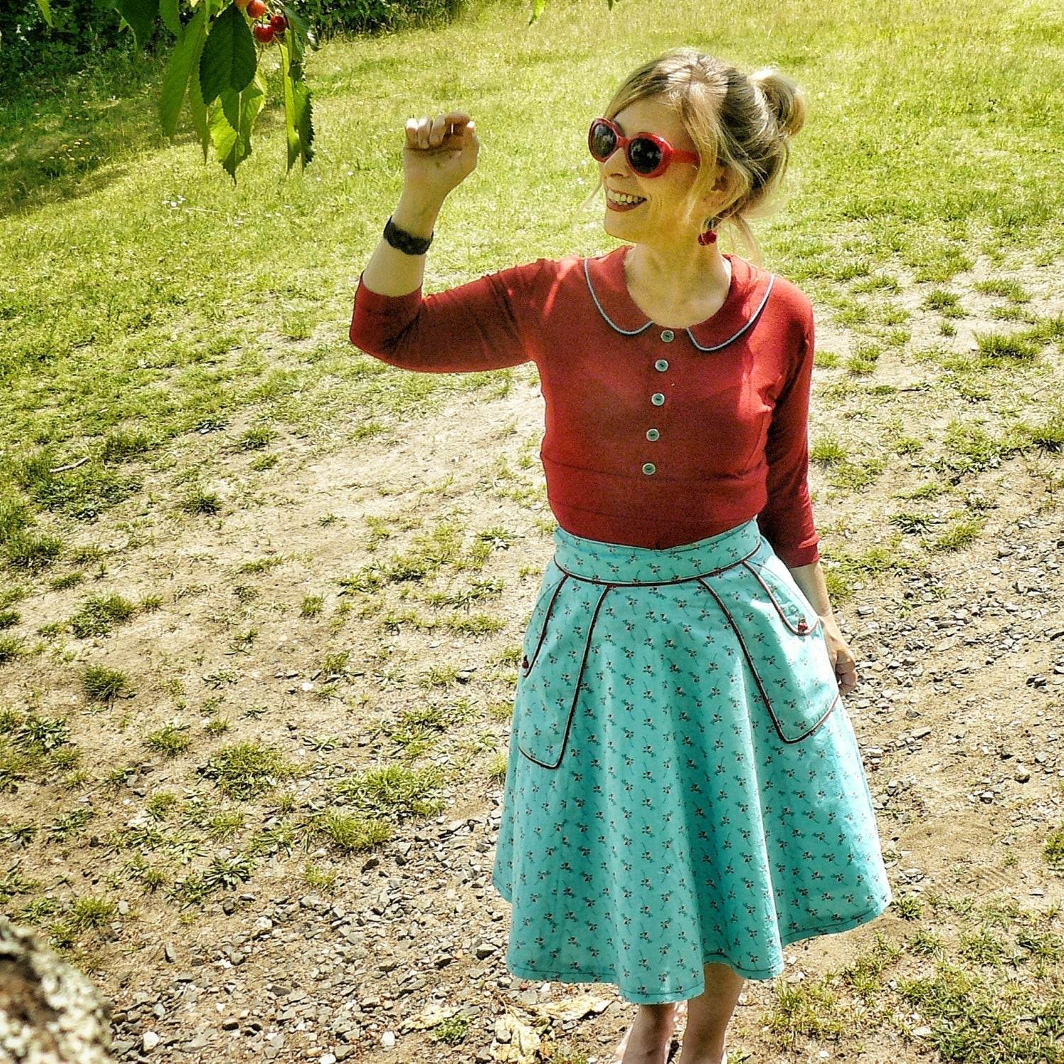 Sommerbundle aus Shirt/ Kleid Funkenflug & Unterwäsche Set (4 Slips & Hemd) Gr. 32-58 - Sewando