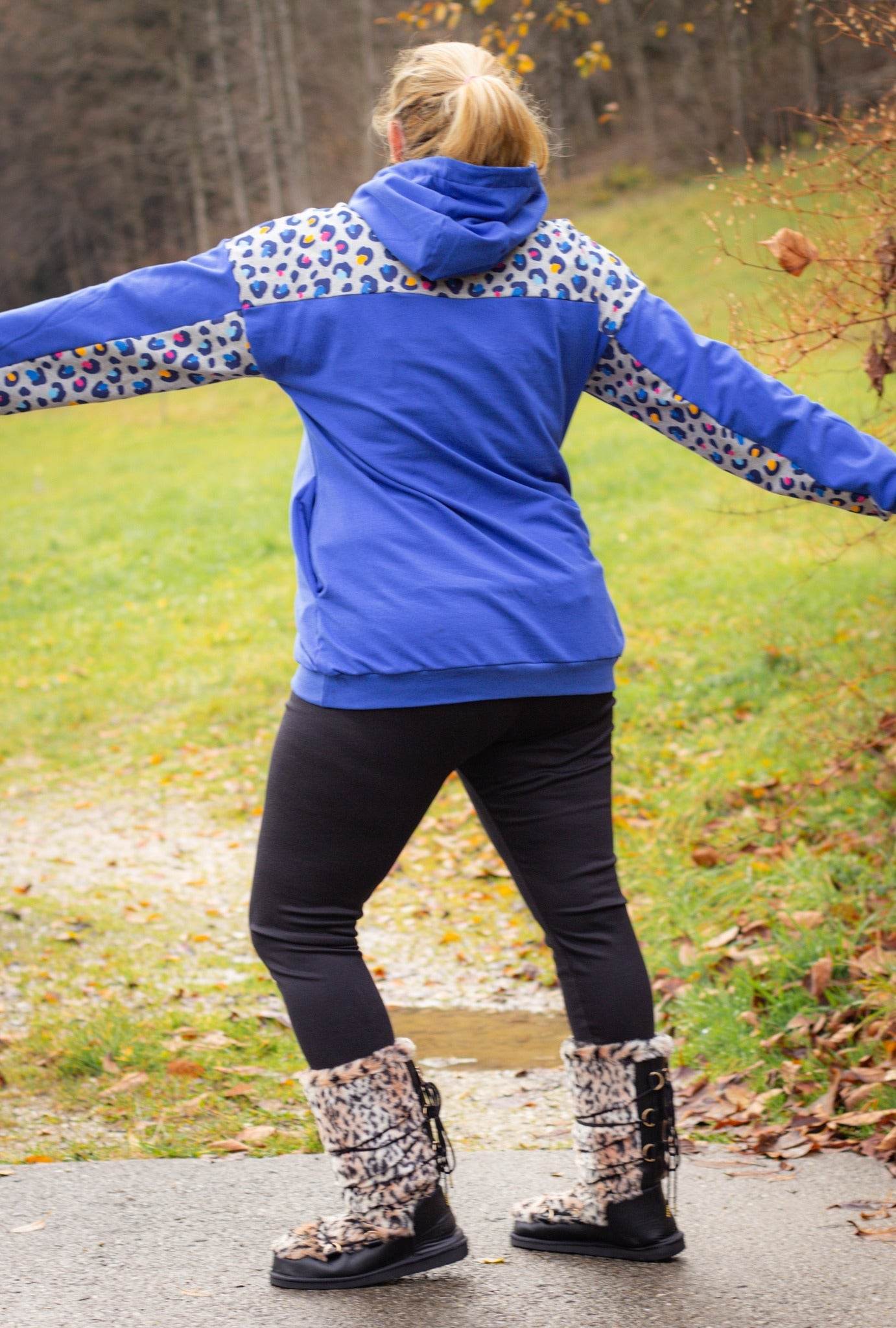 Schnittmuster Hoodie Hoodiekleid Lys Gr. 32-50 - Sewando
