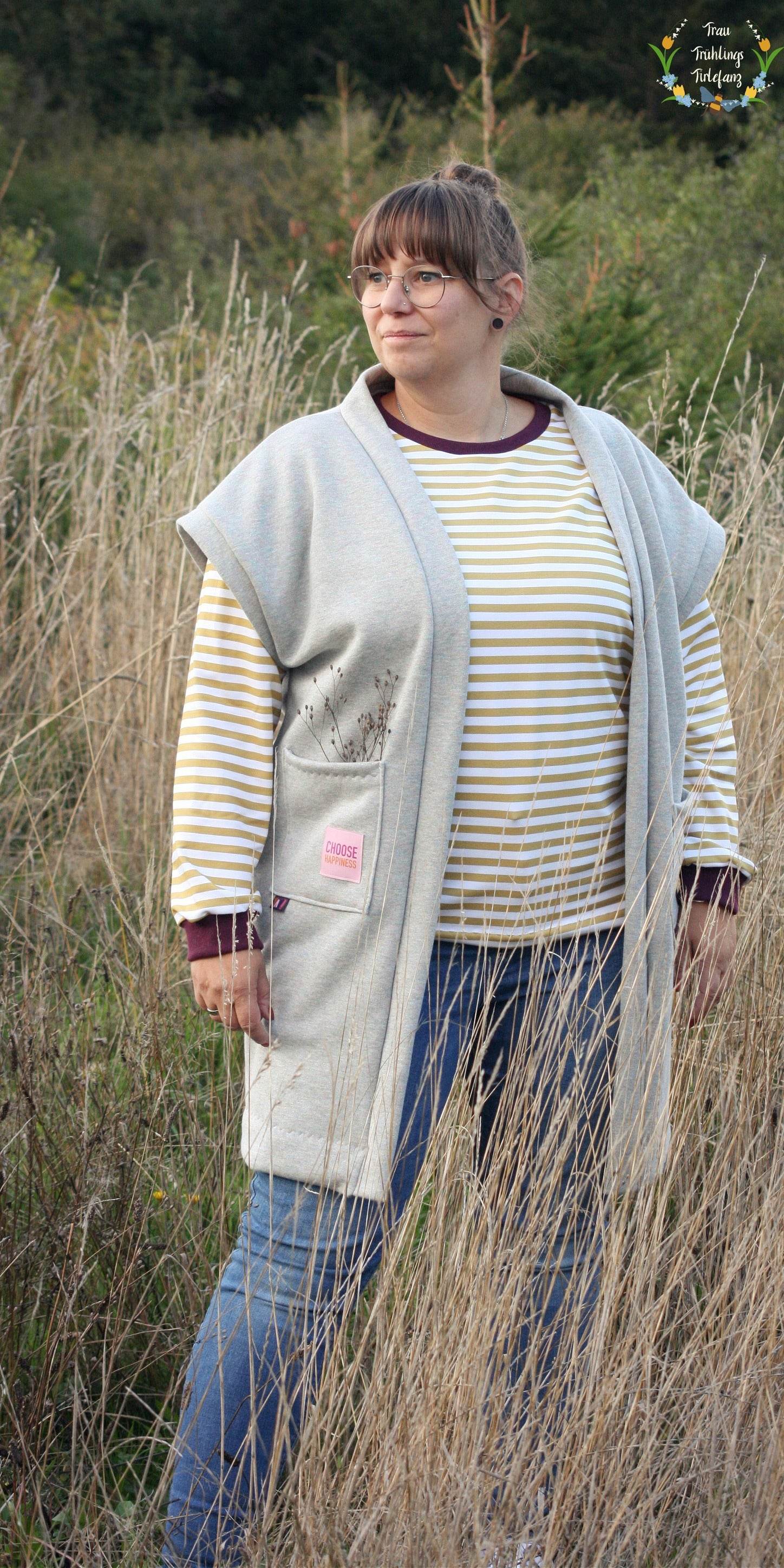 Schnittmuster Weste Cardigan Aske Gr. 32-56 - Sewando