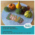 Stickdatei Kürbis Liebe 20 x 30 cm - Sewando