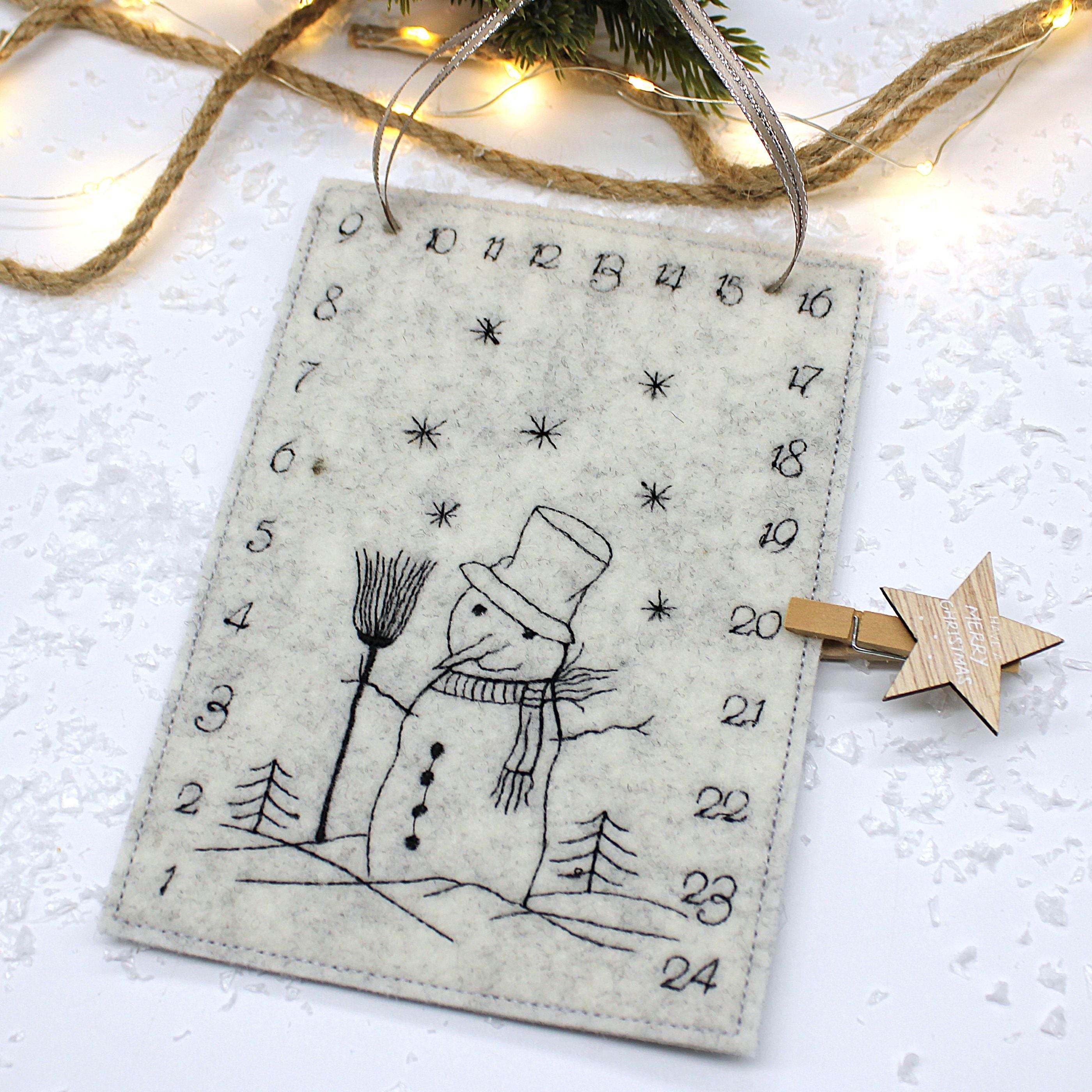 Stickdatei ITH Adventskalender Tischadventskalender togo Weihnachten Advent - Sewando