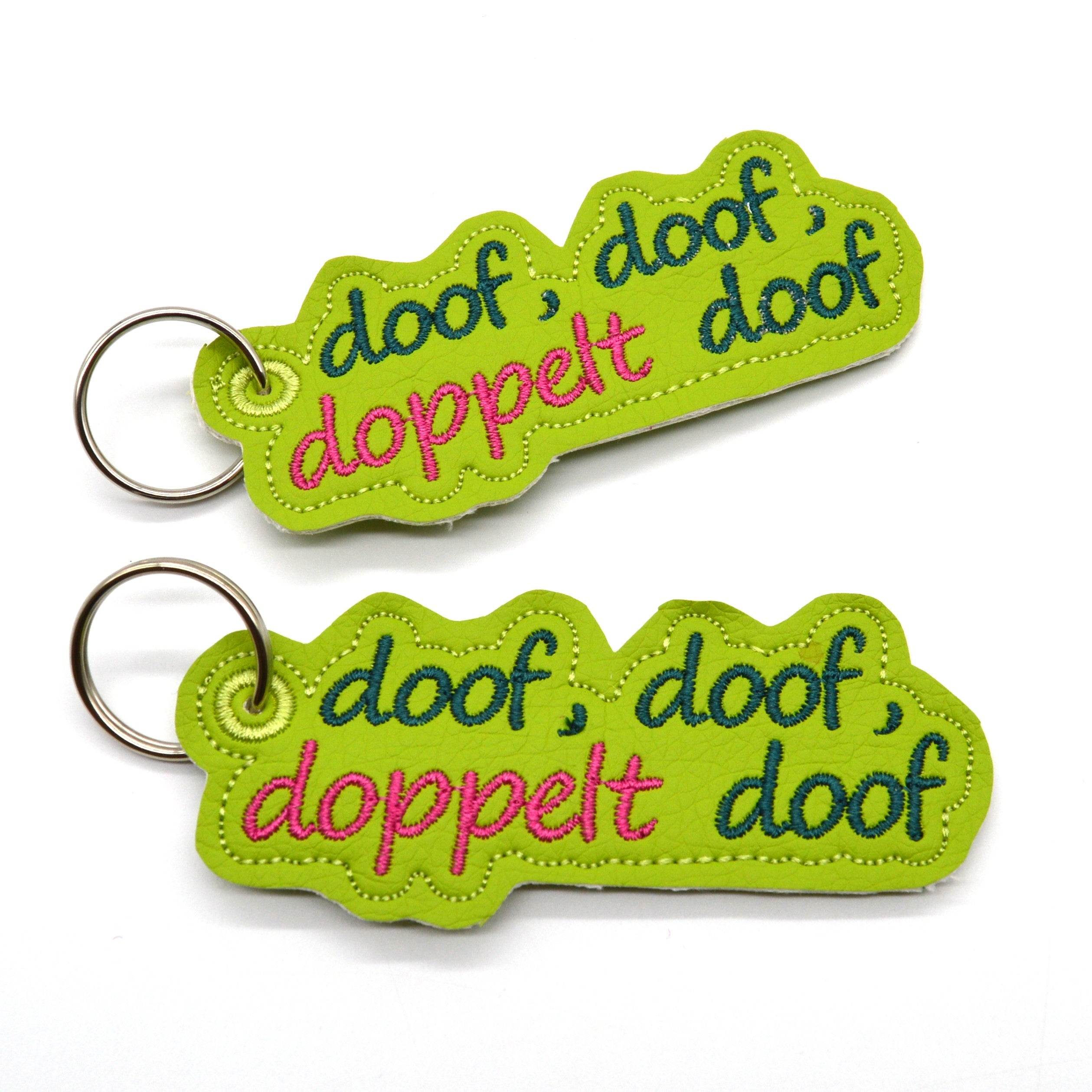 Stickdatei ITH Anhänger doof - Sewando