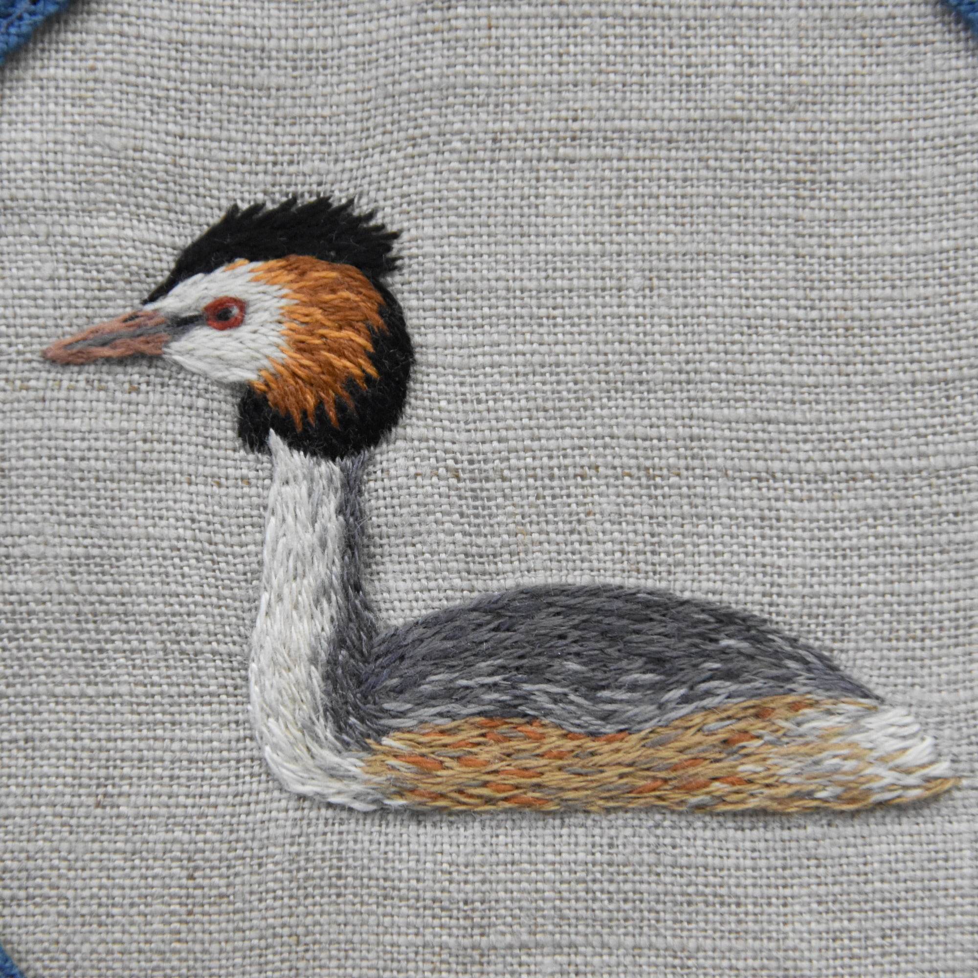 Handstickvorlage HAUBENTAUCHER - Sewando