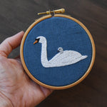 MUTE SWAN Hand Embroidery Pattern - Sewando