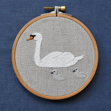 MUTE SWAN Hand Embroidery Pattern - Sewando