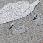 MUTE SWAN Hand Embroidery Pattern - Sewando