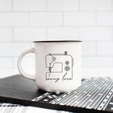 Plotterdatei SVG – Sewing Love | Line Art Nähmaschine - Sewando