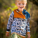 Big Swoodie Troyer, Hoodie, Knopfpullover für 105cm-140cm Körpergröße - Sewando