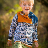 Big Swoodie Troyer, Hoodie, Knopfpullover für 105cm-140cm Körpergröße - Sewando