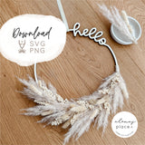 Laserdatei | Türkranz "Hello" | inkl. Gewerbelizenz