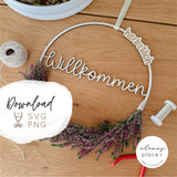 Laserdatei | Türkranz "Herbstlich Willkommen" | inkl. Gewerbelizenz