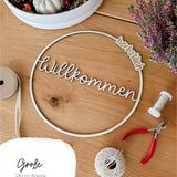 Laserdatei | Türkranz "Herbstlich Willkommen" | inkl. Gewerbelizenz