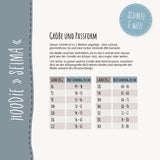 HOODIE "SELMA" | Nähanleitung und Schnittmuster | 2 Weiten Gr. 86-164