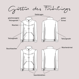 Schnittmuster Sweatjacke „Göttin des Frühlings“ Damen Gr. 32 - 62 - Sewando