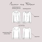Schnittmuster Pullover „Meer aus Farben“ Damen Gr. 32 - 62 - Sewando