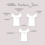Schnittmuster Blusenshirt „Alle lieben Jane“ Damen Gr. 32 - 62 - Sewando