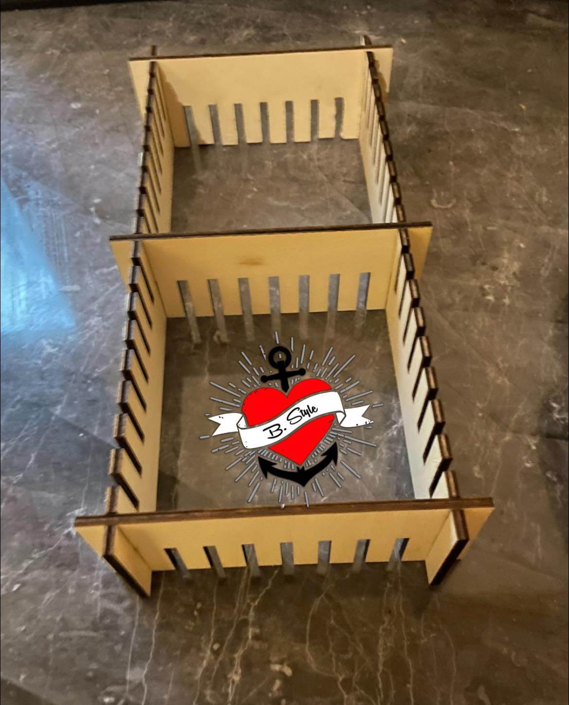 *3& 4 mm Teiler verschiedene Größen* Laserdatei - Sewando