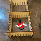 *3& 4 mm Teiler verschiedene Größen* Laserdatei - Sewando