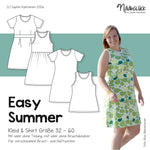 Schnittmusterbaukasten Easy Summer – Top, Shirt & Kleid Größe 32 - 60 - Sewando