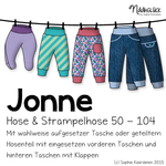 Schnittmuster Jonne – Kinder- und Strampelhose Größe 50 – 104 - Sewando